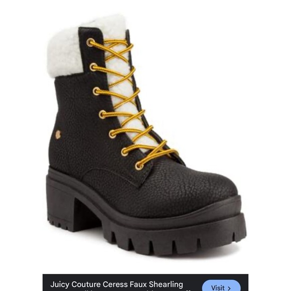 JUICY COUTURE Boots black faux fur - Picture 2 of 7